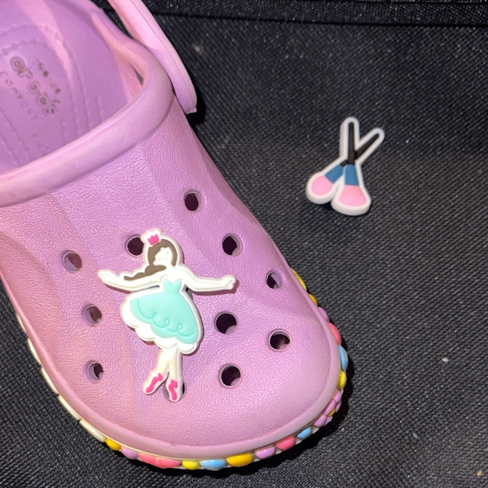 JIBBITZ. Set of two Girly Jibbitz. Croc not included.